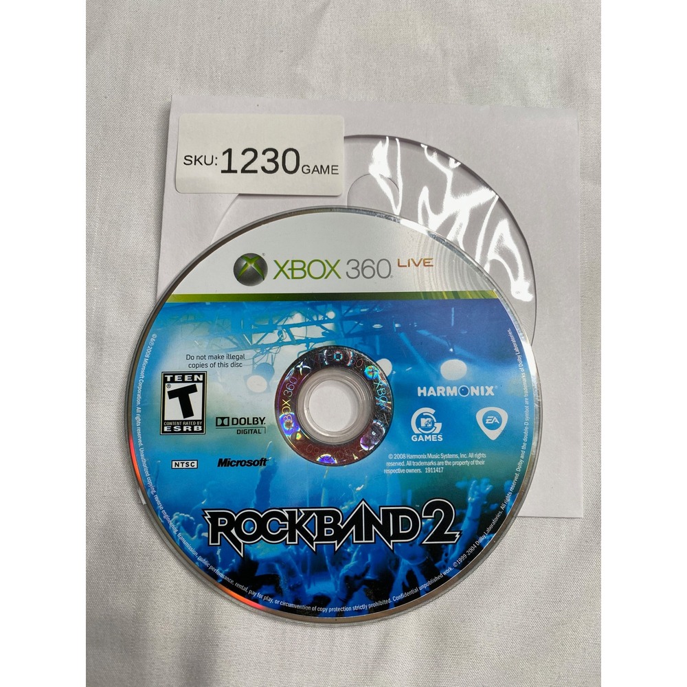 Rock Band 2 Microsoft Xbox 360